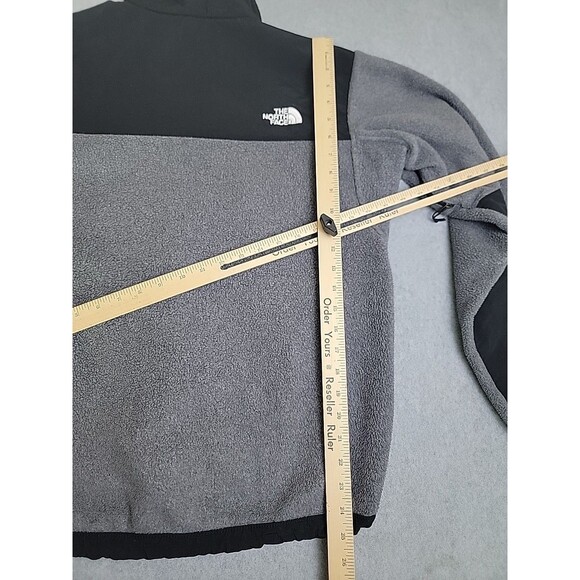 North Face Denali Jacket Mens S Black Full Zip Pockets Fleece Embroidered Logo - Picture 15 of 16